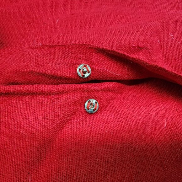 Indian Cotton Embroidered Throw Pillow Cover Mirror Work & Snap Closures Boho St - Picture 6 of 7